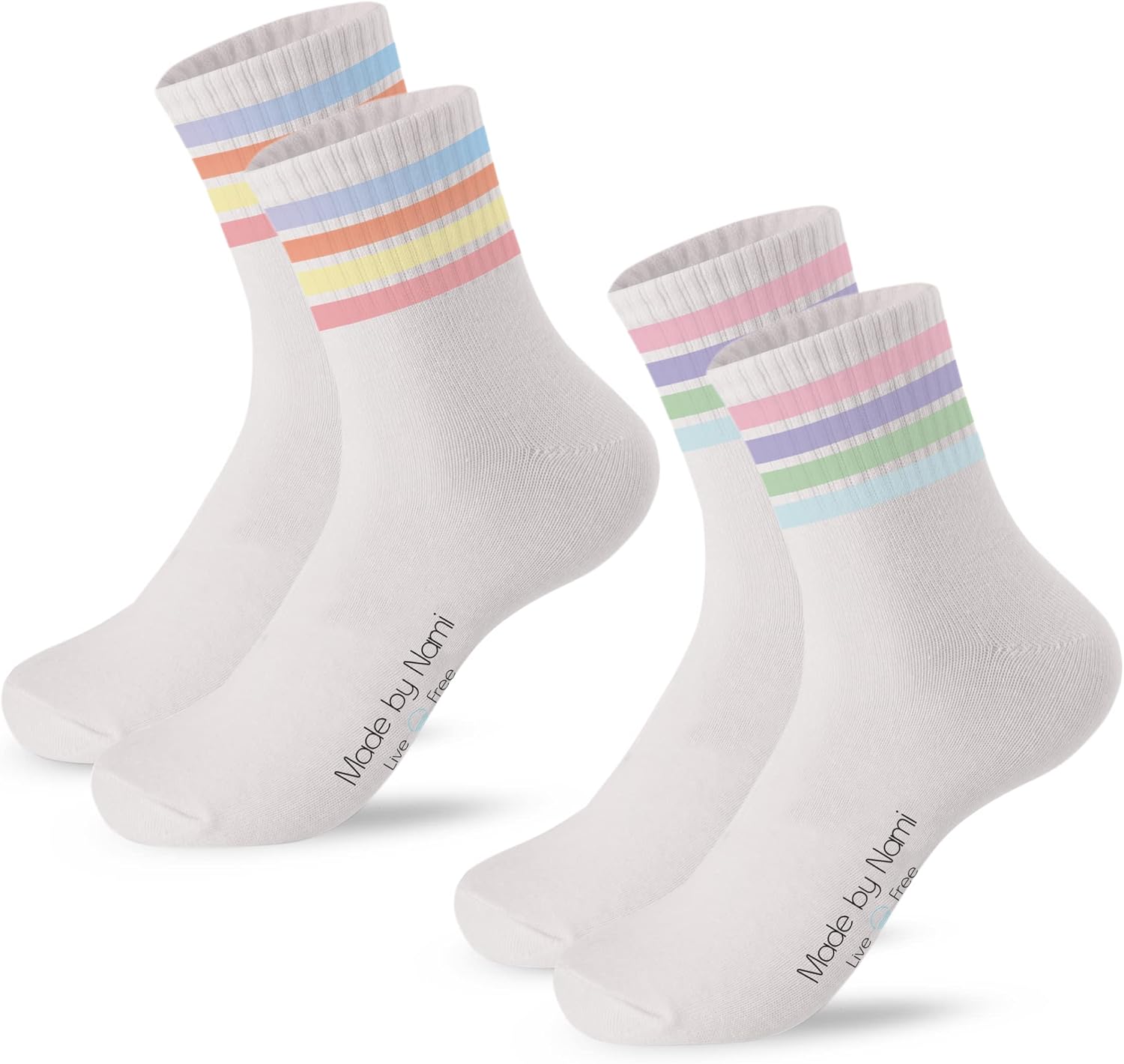 Socken: für Damen, für Herren, halbhoch, atmungsaktiv, weiß