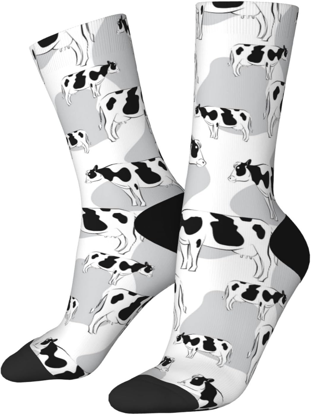 Motivsocken — unisex, halbhoch, schwarz
